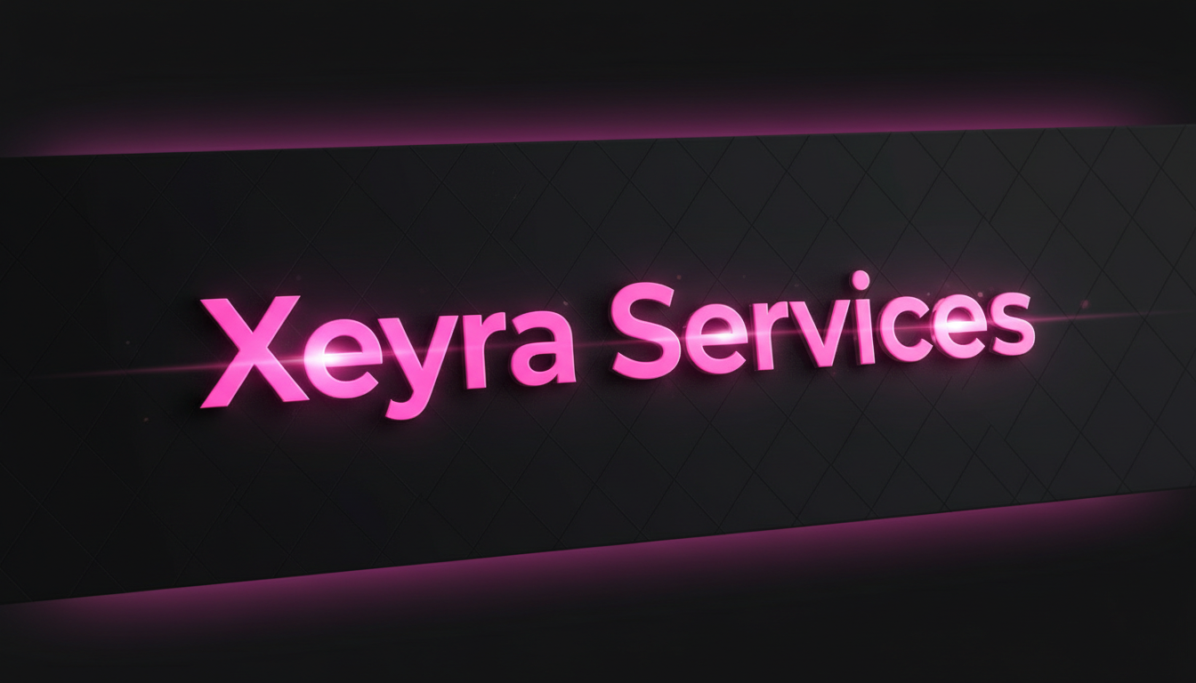 Xeyra Services logo in pink